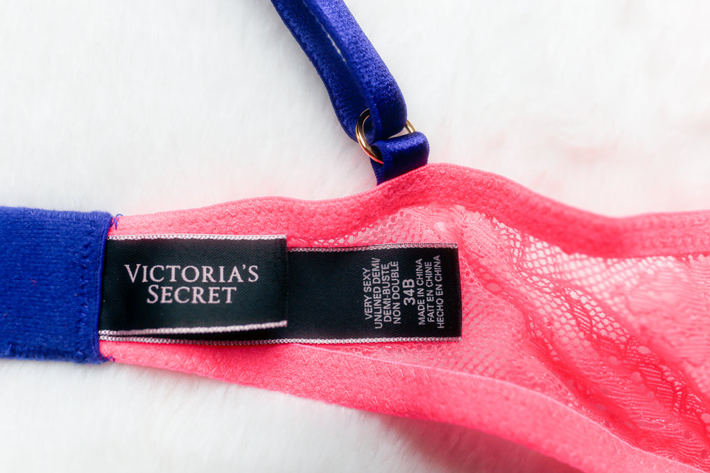 Victoria's Secret 34B Very Sexy Unlined Demi Bra Pink Coral