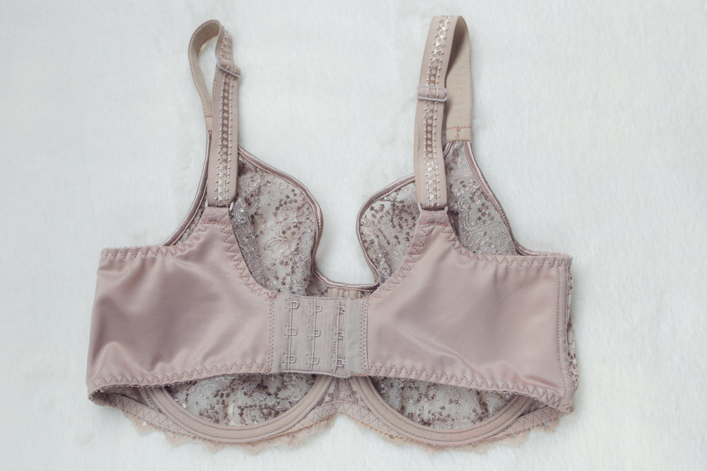 Empreinte 32F Cassiopee Seamless Embroidery Unlined Breathable Full Coverage Bra Beige