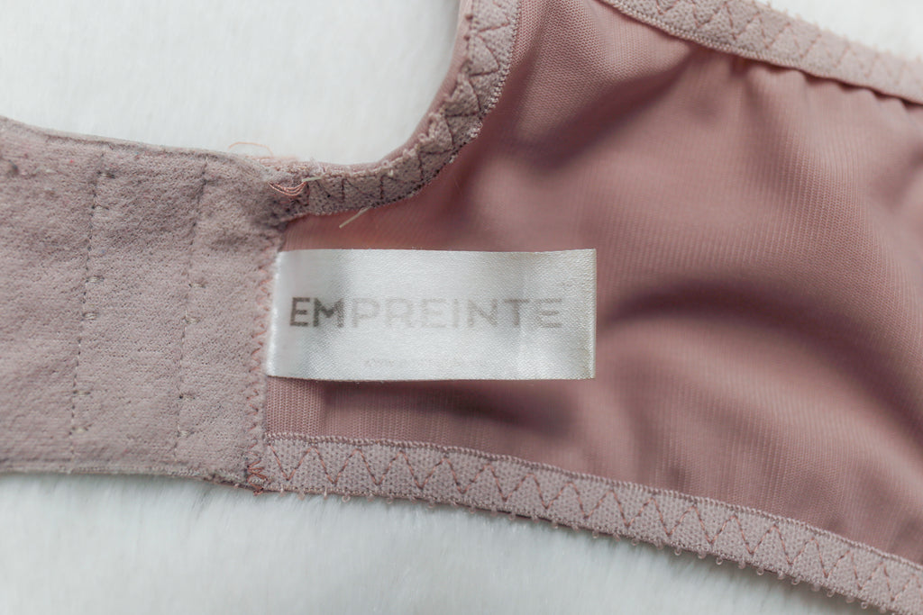 Empreinte 32F Cassiopee Seamless Embroidery Unlined Breathable Full Coverage Bra Beige