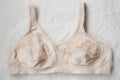 Underscore 36B Retro Full Coverage Wireless Satin Bra Beige