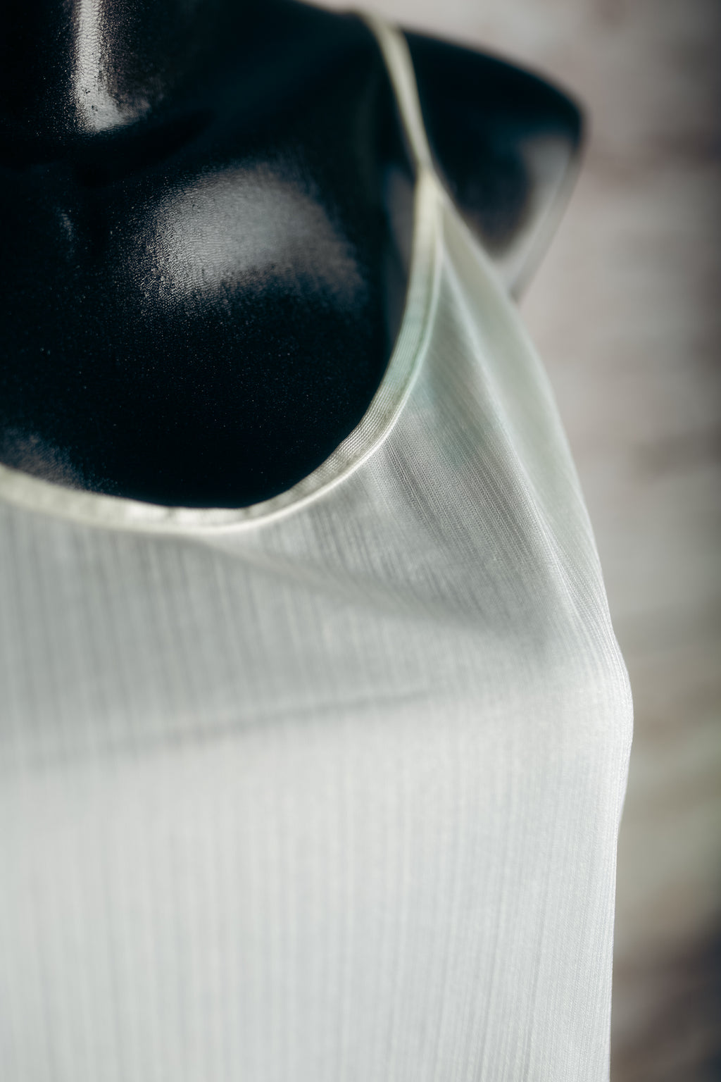 Lady Cameo Semi-sheer Cami Chemise Lingerie White Large