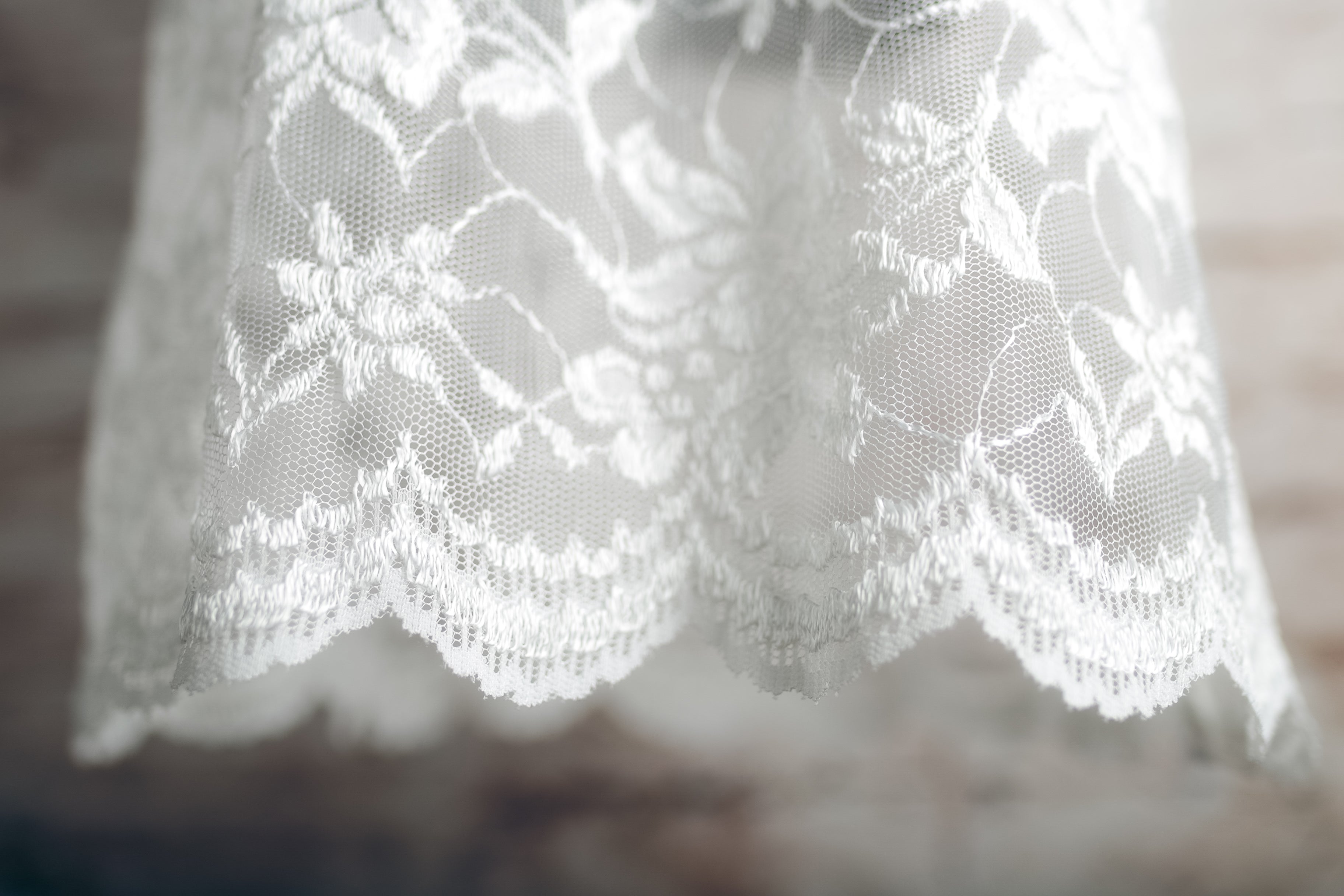 Lady Cameo Sheer Lace Chemise Lingerie White Large