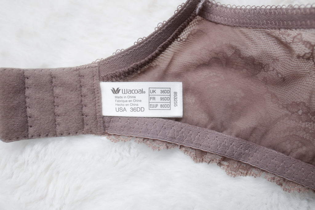 Wacoal 36DD Seduction 853255 Spacer T-shirt Breathable Underwire Bra Brown