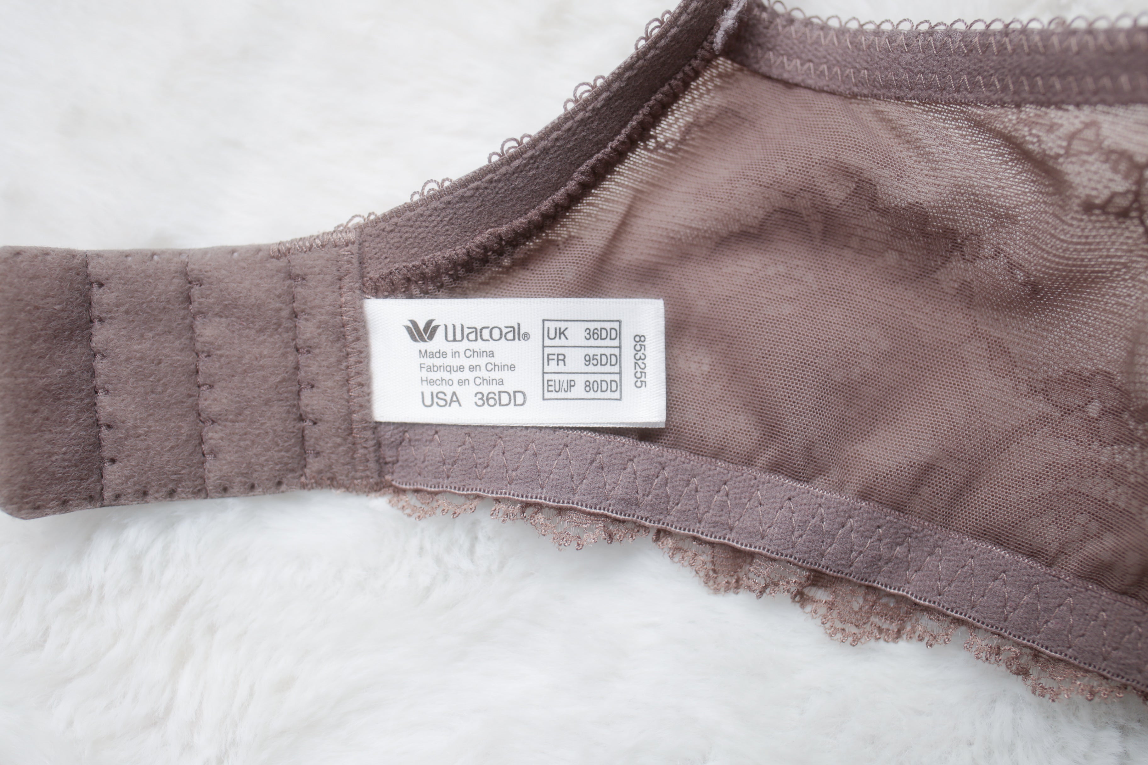 Wacoal 36DD Seduction 853255 Spacer T-shirt Breathable Underwire Bra Brown