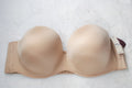 Cacique 46DD Bare Solution Strapless Bra Nude NEW
