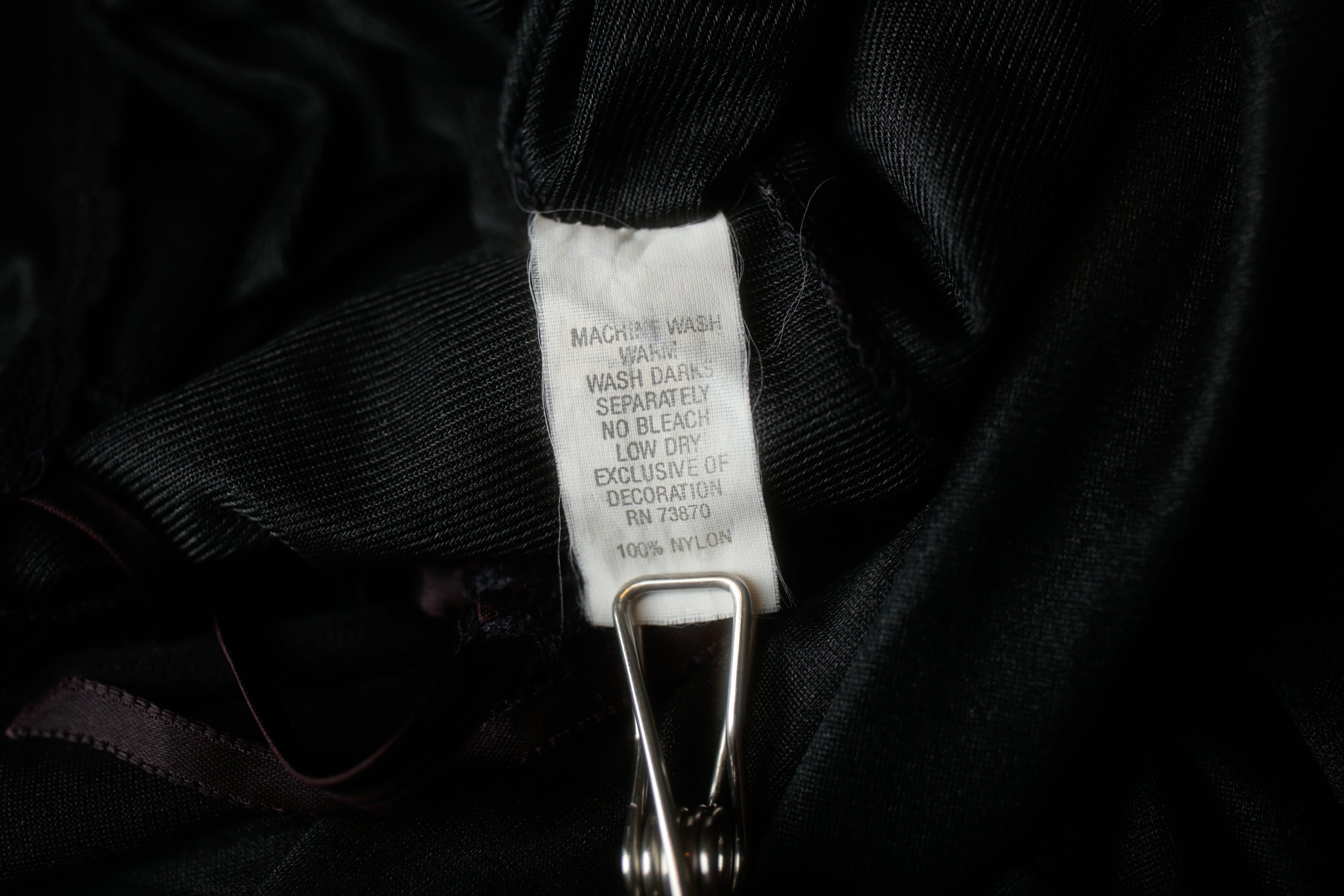 Tosca Vintage Full Slip Gown USA-made Small Black