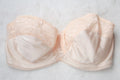 Carnival 40D Retro Full Coverage Strapless Lightly Lined Satin Bra Ivory