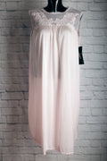 Henson Kickernick Vintage Semi-sheer Satin Lace Nightgown Large NEW