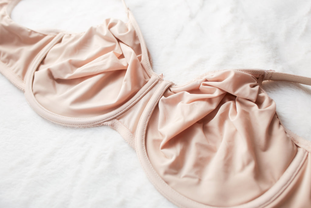 Chantelle 42D C Magnifique Minimizer Seamless Unlined Underwire Bra Beige