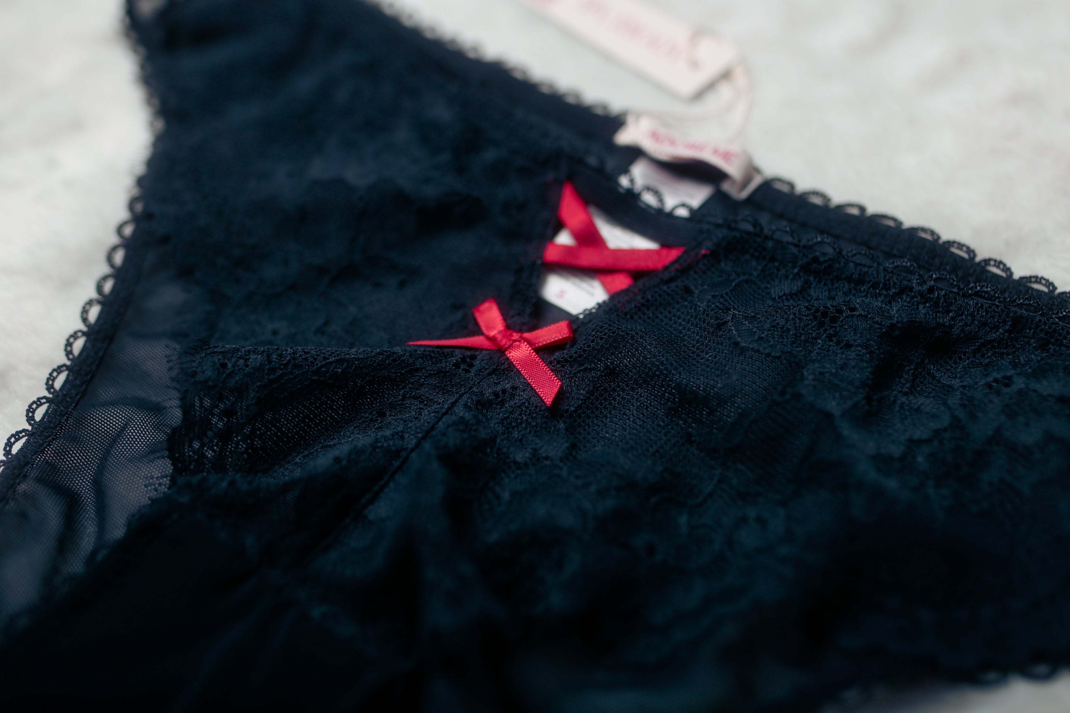 Adore Me Milena Unlined Lace Cheeky Bikini Panties Small Black NEW