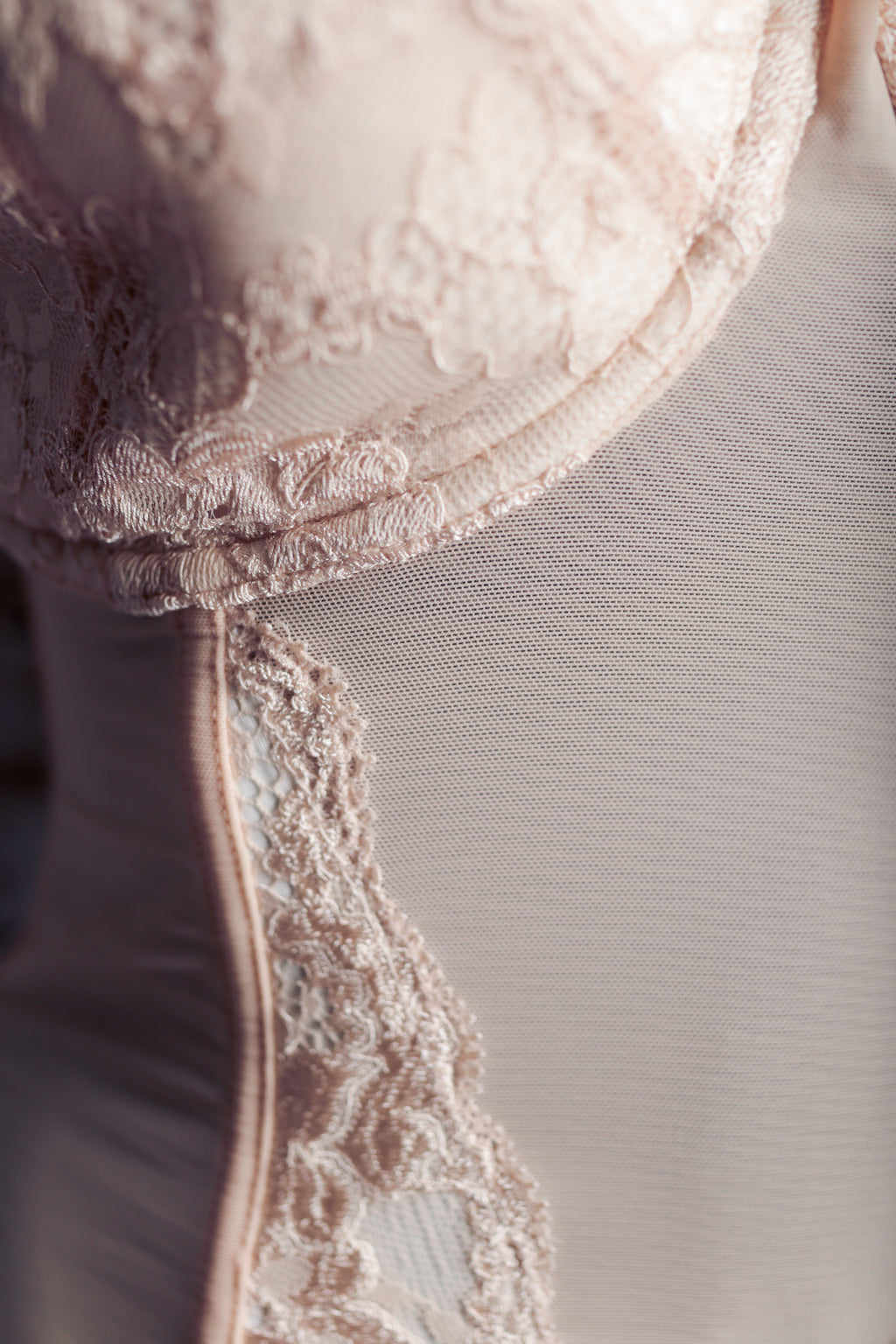 Pour Moi US 32G 32DDDD UK 32F Amour Lace Basque Corset Bustier Bra Ivory