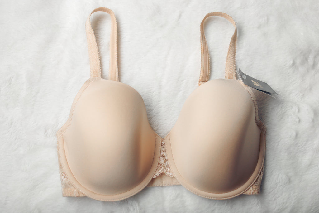Wacoal US 32DDD 32F UK 32E French Garden Contour 85340 Underwire Bra Nude NEW