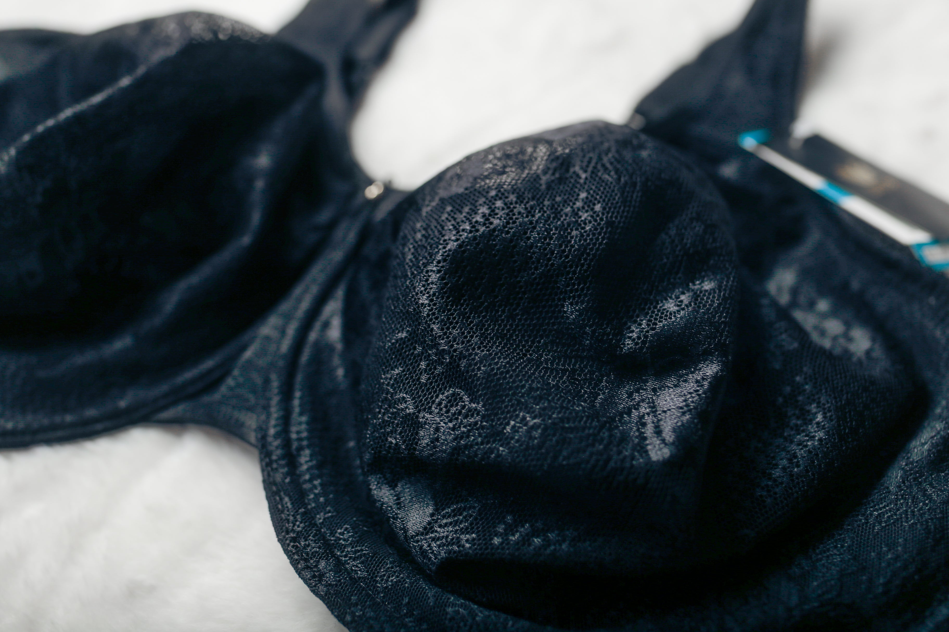 Wacoal 42DDD UK 42E Clear and Classic 855244 Underwire Unpadded Bra Black NEW