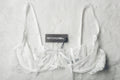 Pretty Little Thing Floral Lace-up Unlined Underwire Bra White NEW