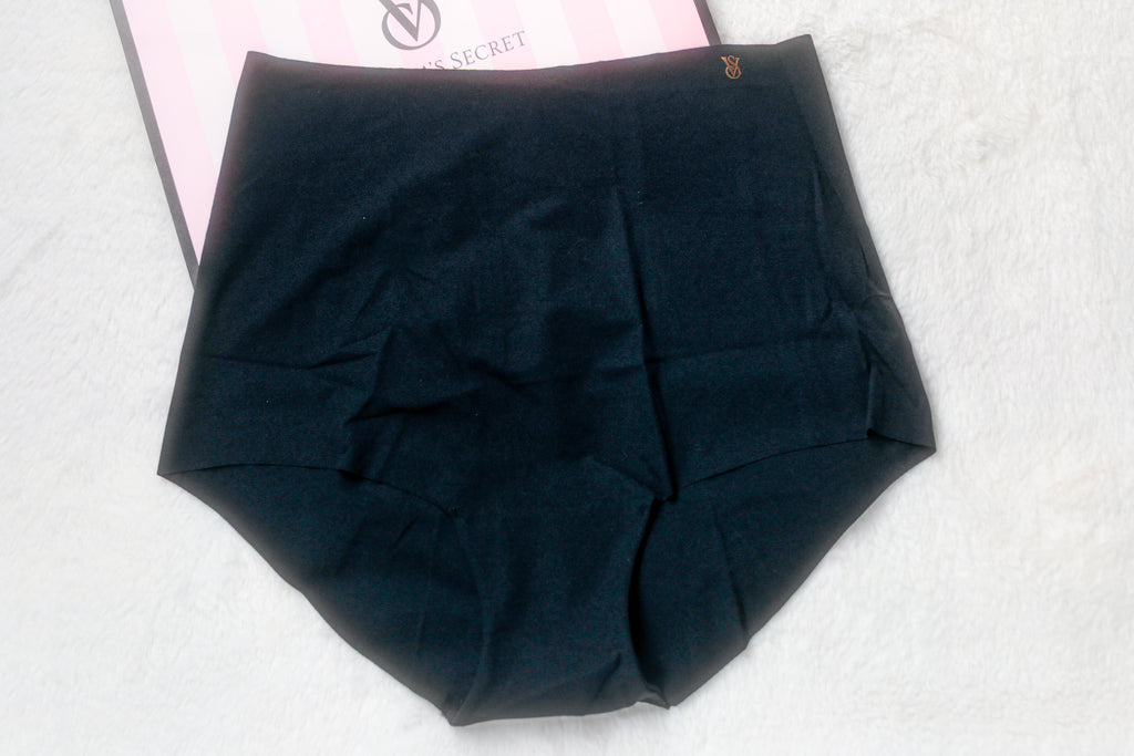 Victoria's Secret No-Show Modern Brief Panty Medium Black NEW