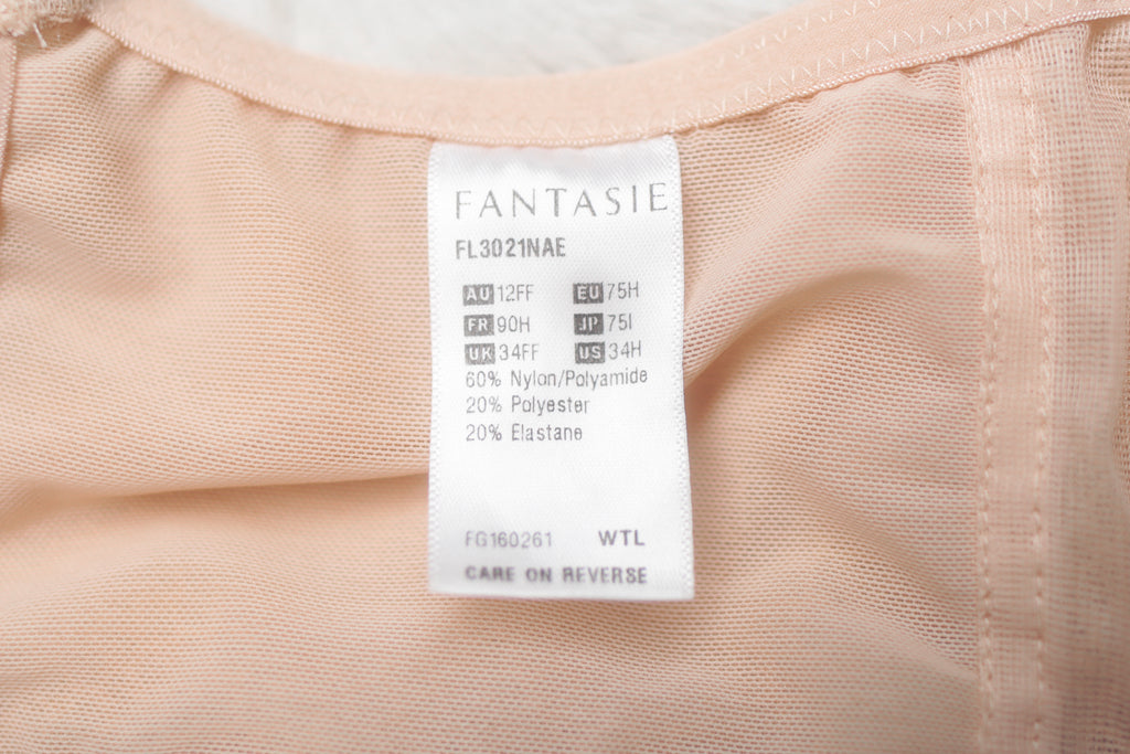 Fantasie 34H UK 34FF Memoir Full Cup Side Support Bra FL4510