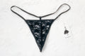 Suqque Sexy Black Lace G-string Thong XXL NEW