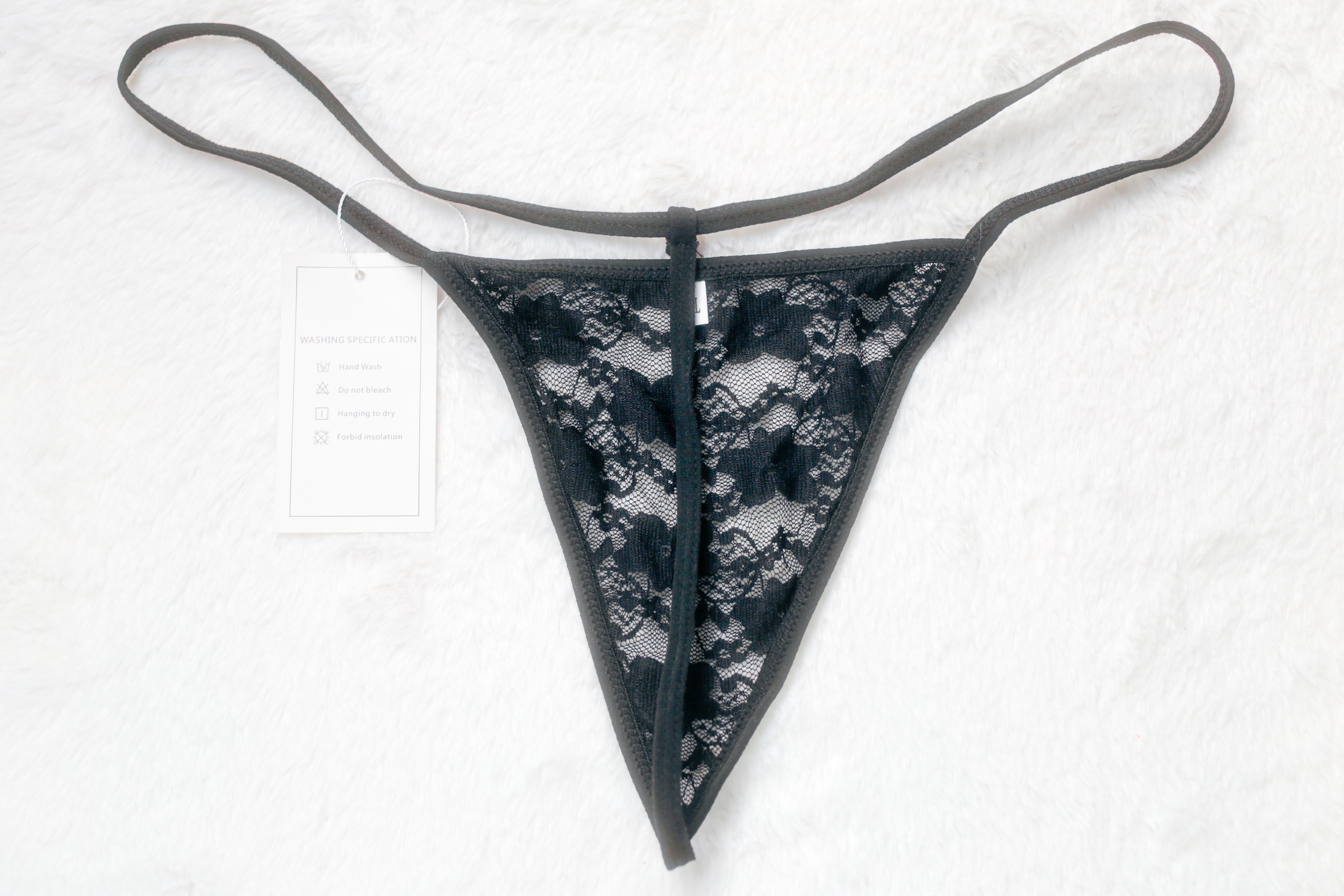 Suqque Sexy Black Lace G-string Thong XXL NEW