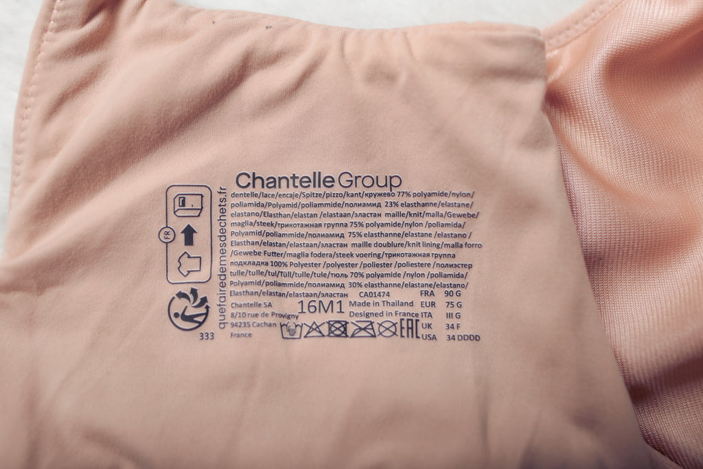 Chantelle US 34DDDD 34G UK 34F Norah Chic Unlined Full Coverage Underwire Bra Beige