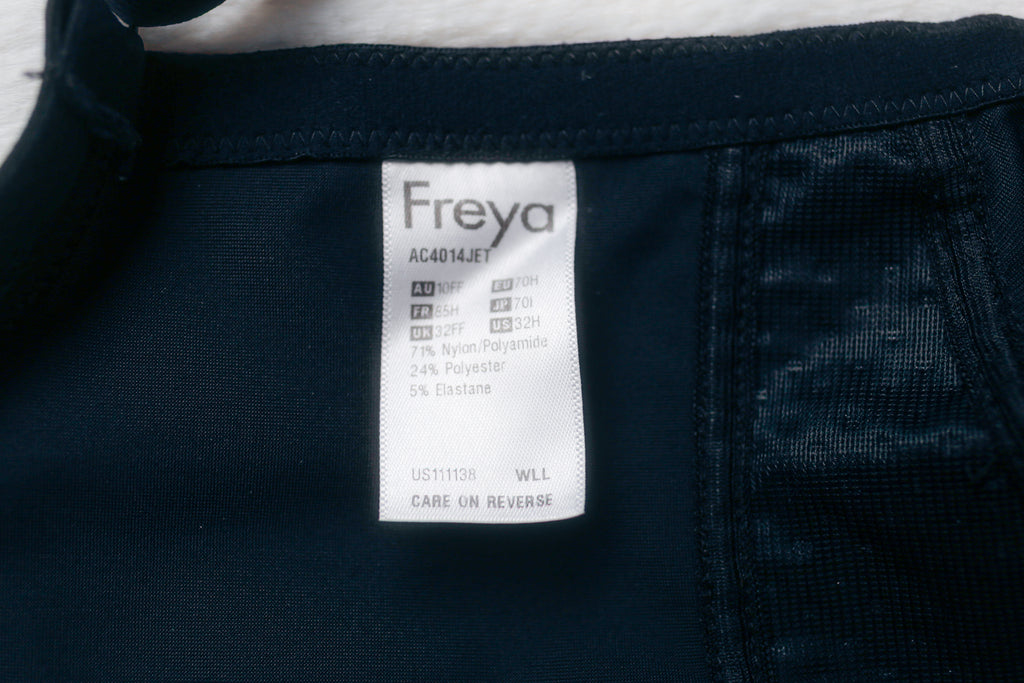 Freya US 32H UK 32FF Dynamic Breathable Wireless Sports Bra Black