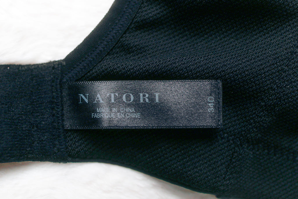 Natori Performance Sport 34D Underwire Unlined Encapsulating Sports Bra Black