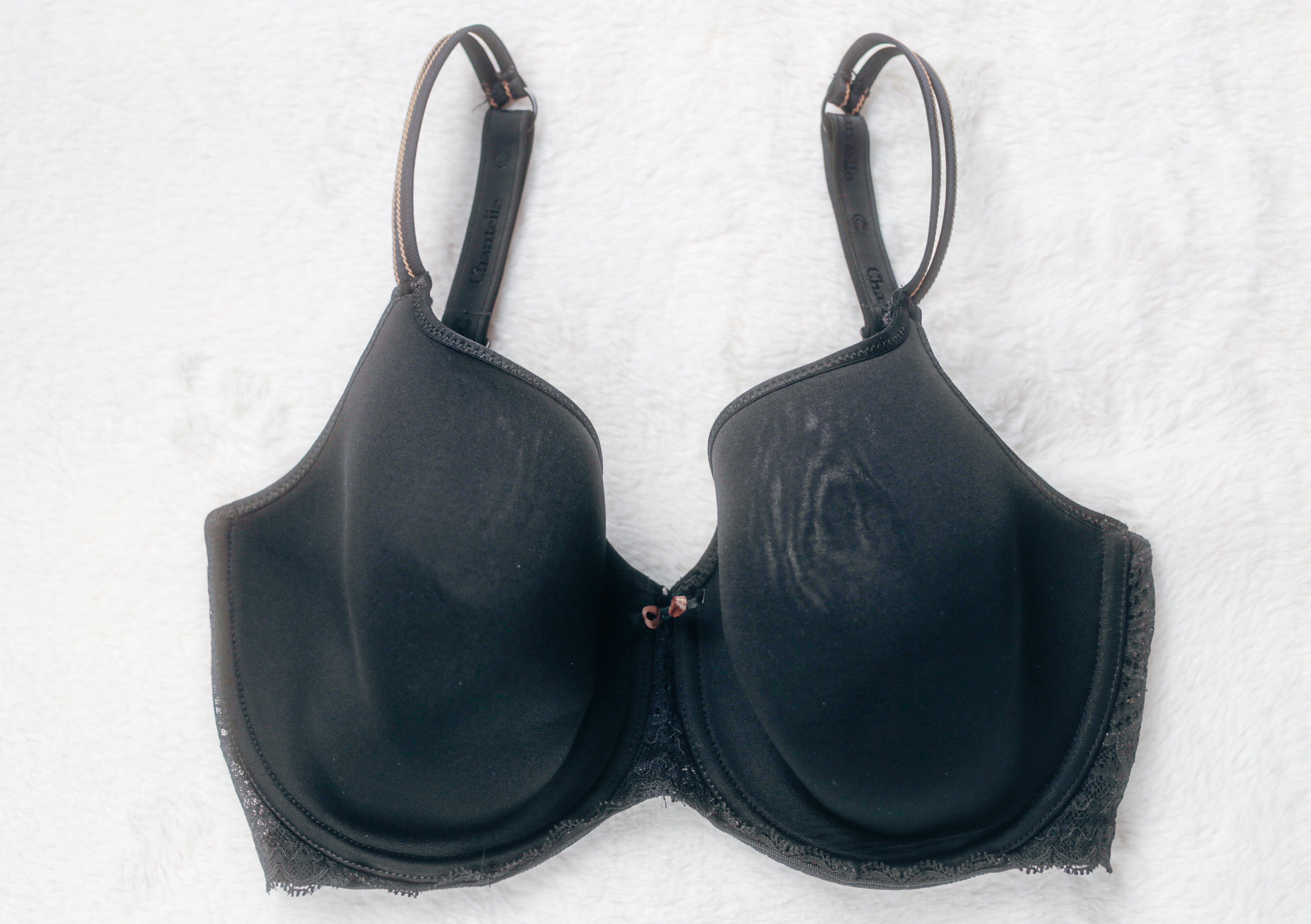 Chantelle US 34DDDD UK 34F Merci Spacer Lined Underwire Bra Black