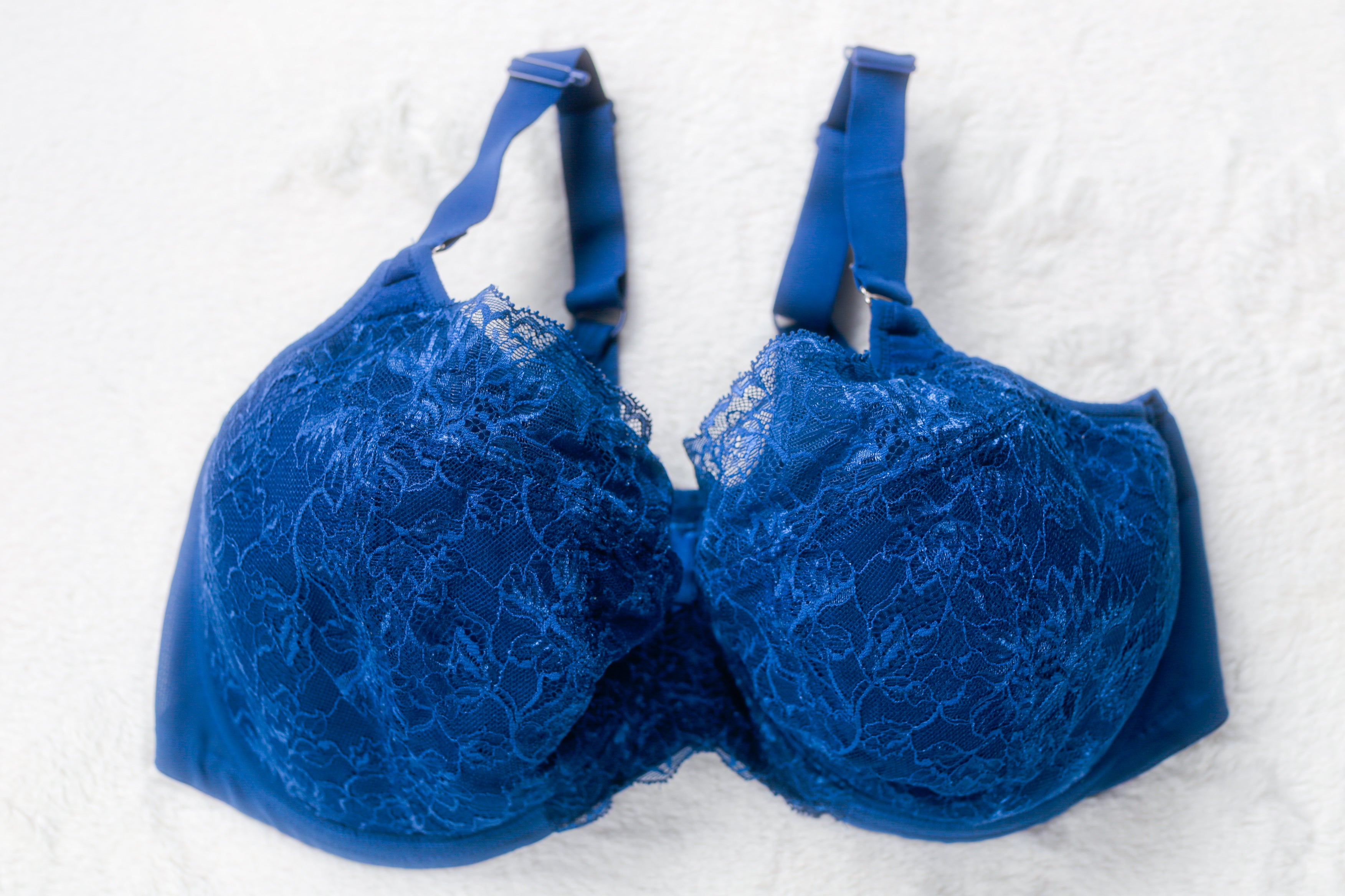 Elomi US 40H UK 40FF EL8081 Brianna Padded Half Cup Underwire Bra Blue