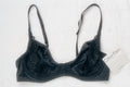 Calvin Klein 36B Unlined Lace Trim Seamless Underwire Demi Bra Black NEW