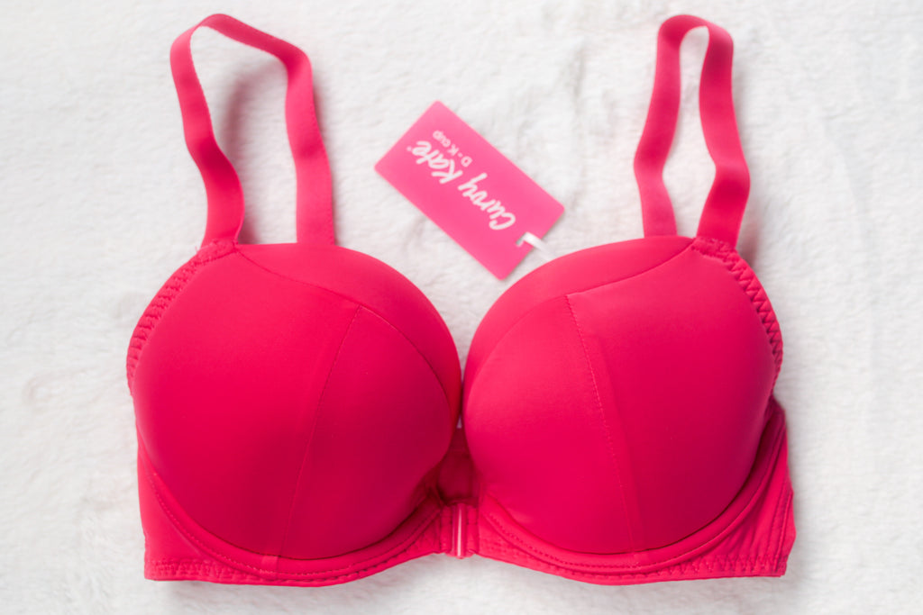 Curvy Kate 32DD Superplunge Kiss Padded Plunge Front Close Underwire Bra Pink NEW