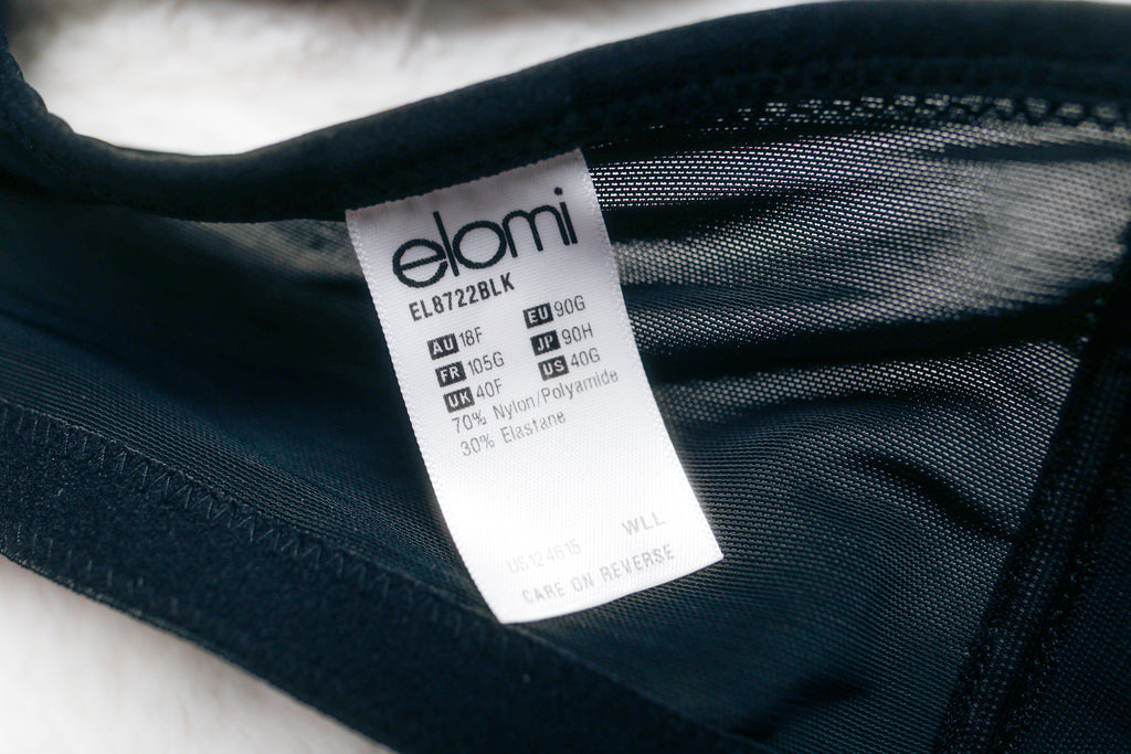 Elomi US 40G UK 40F EL8722 Bijou Banded Underwire Moulded Bra Black NEW