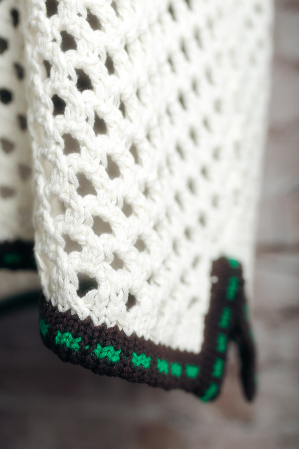 Echo Hammock Crochet Open-knit 100% Cotton Lounge Shirt Large