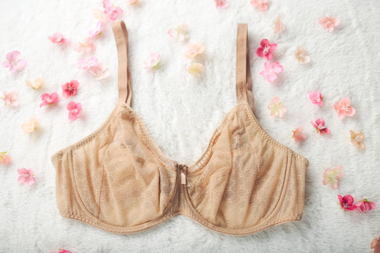Chantelle 34DD C Chic Unlined Full Coverage Underwire Bra Beige