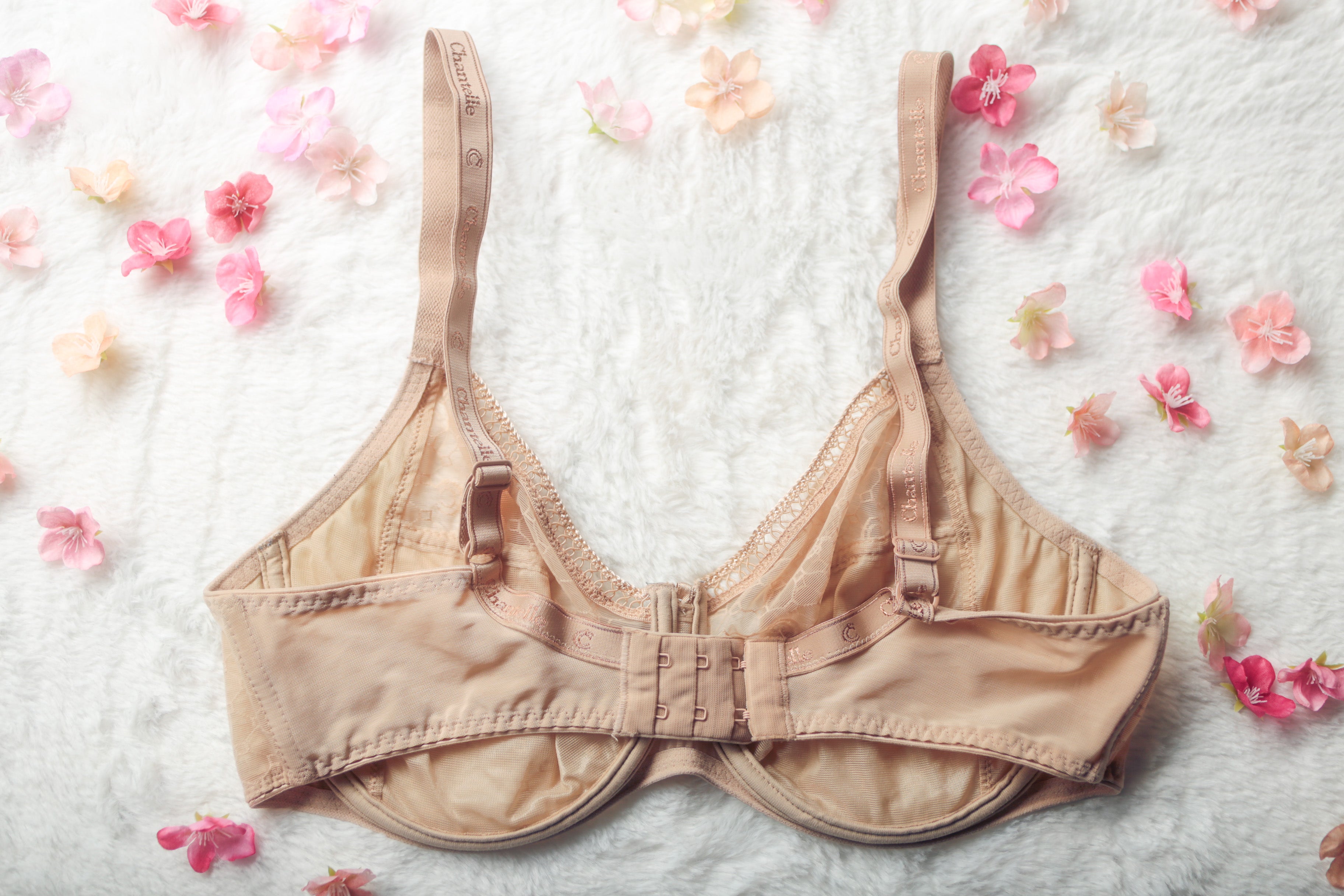 Chantelle 34DD C Chic Unlined Full Coverage Underwire Bra Beige