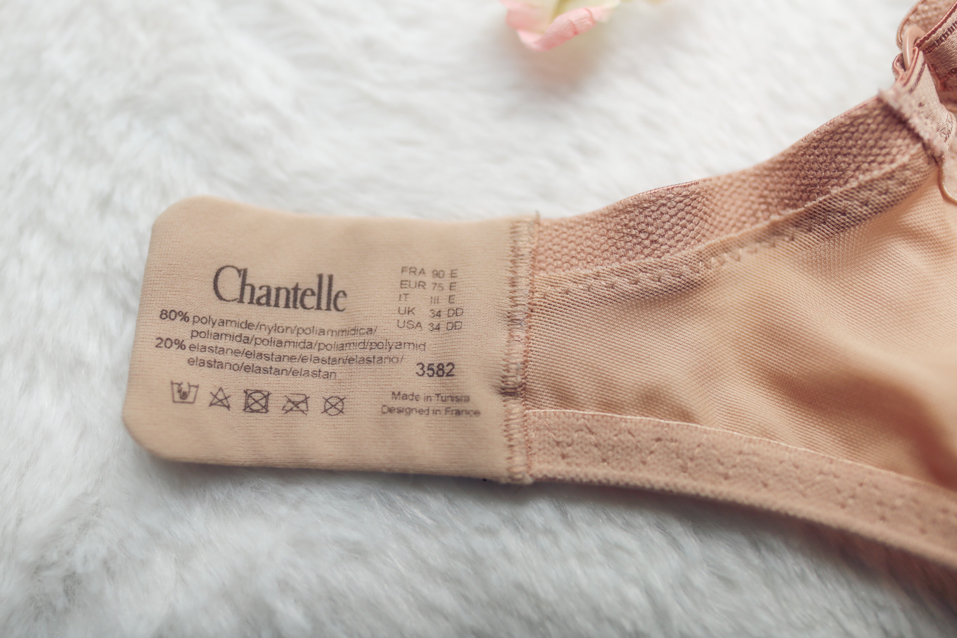 Chantelle 34DD C Chic Unlined Full Coverage Underwire Bra Beige