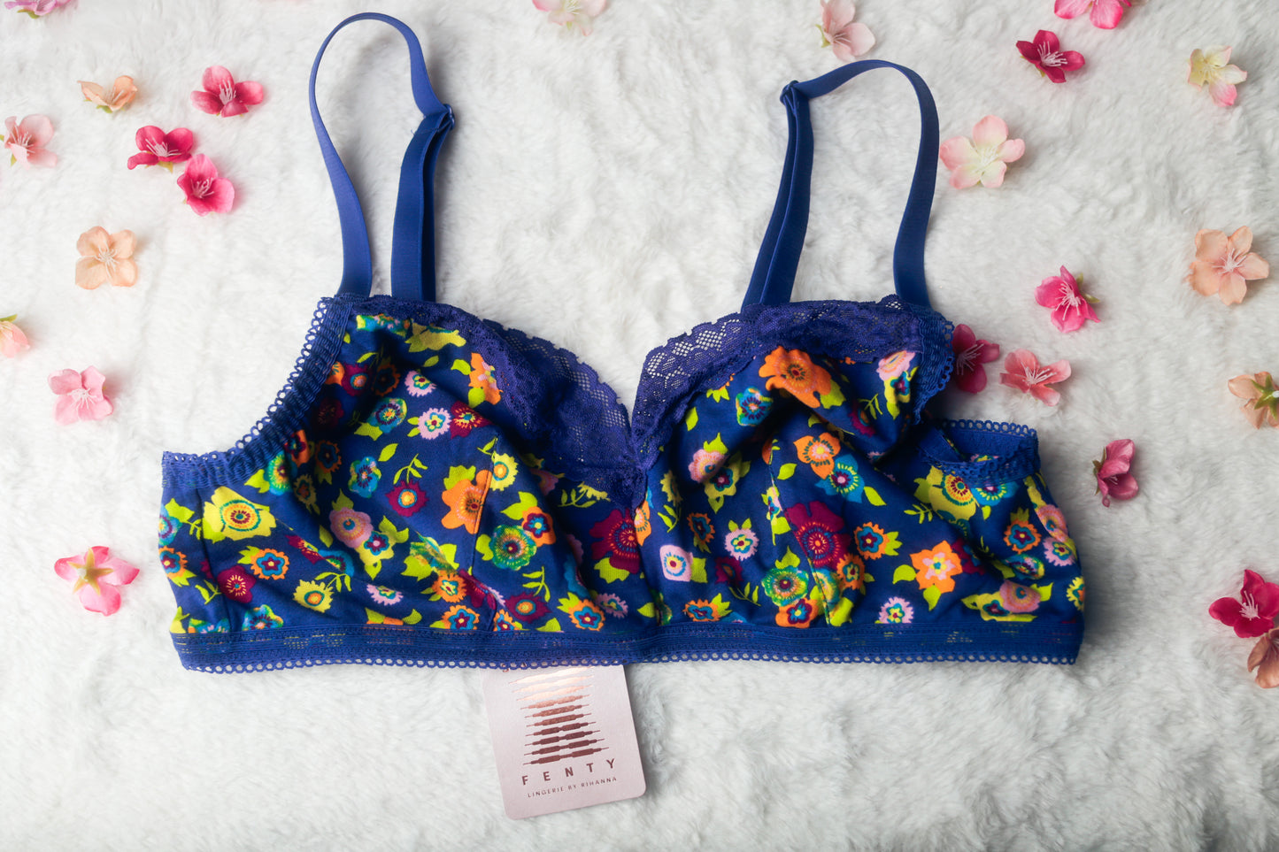 Savage X Fenty 1X XL Floral Wireless Lounge Bralette NEW