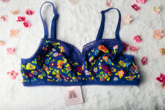 Savage X Fenty 1X XL Floral Wireless Lounge Bralette NEW