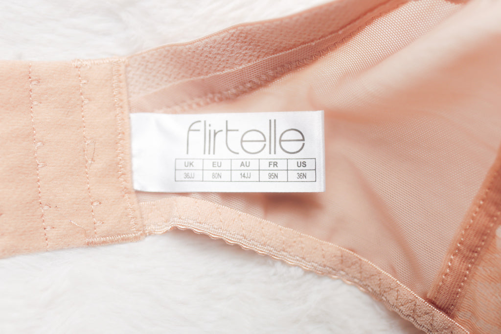 Flirtelle US 36N UK 36JJ FL9131 Emma Padded Balconette Underwire Bra Beige