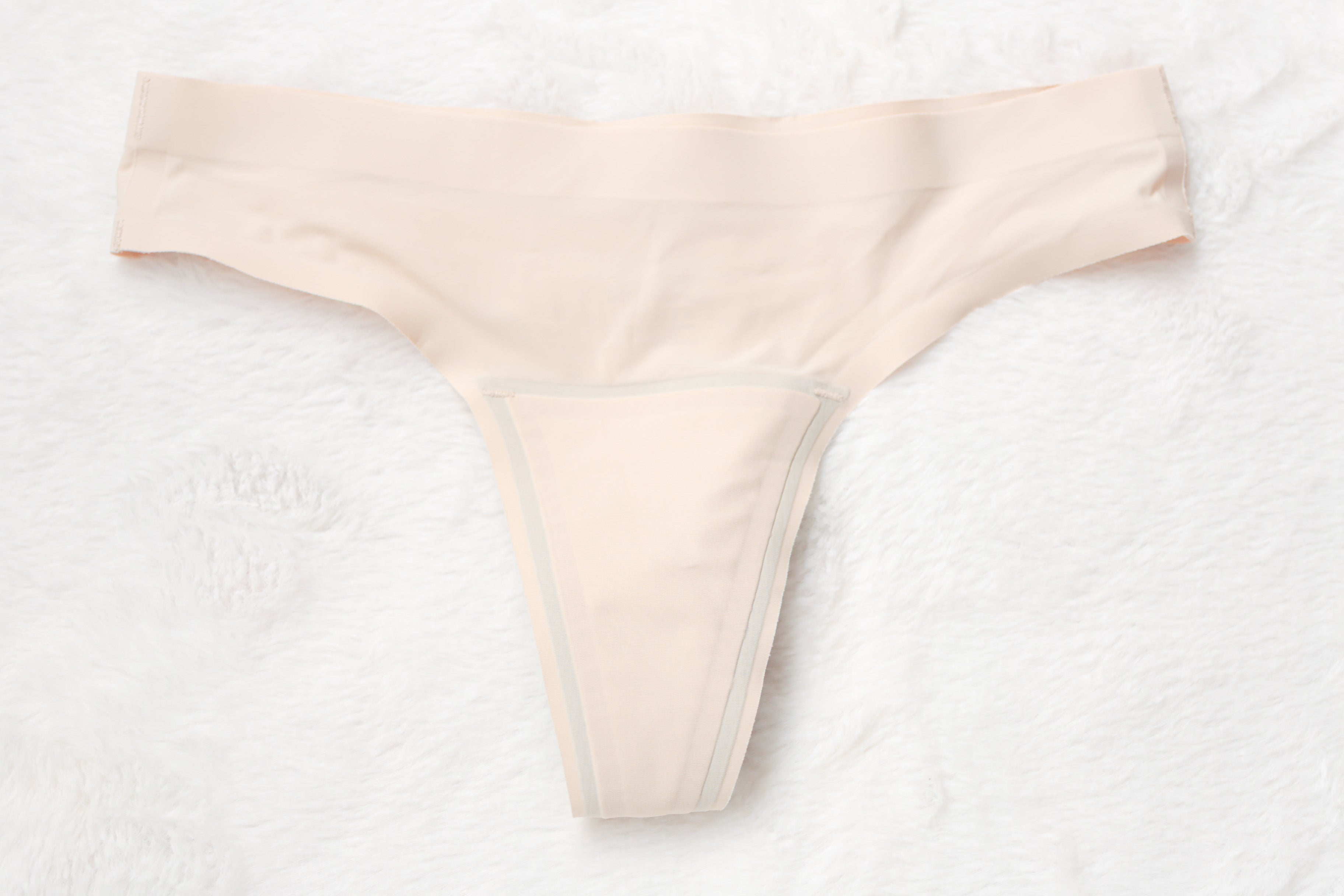 Knix No-Show Leakproof® Seamless Thong XS Sand Nude NWOT
