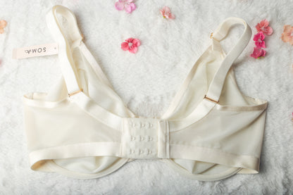 Soma 36G Unbelievable Lift Perfect Coverage Unlined Sheer Underwire Bra White NEW