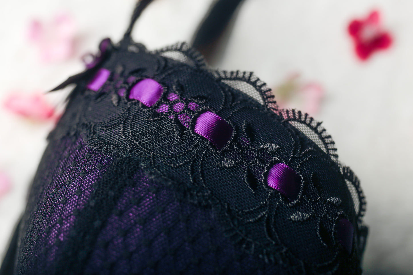 Curvy Kate 34HH Tease Padded Balcony Burlesque Balconette Underwire Bra Black