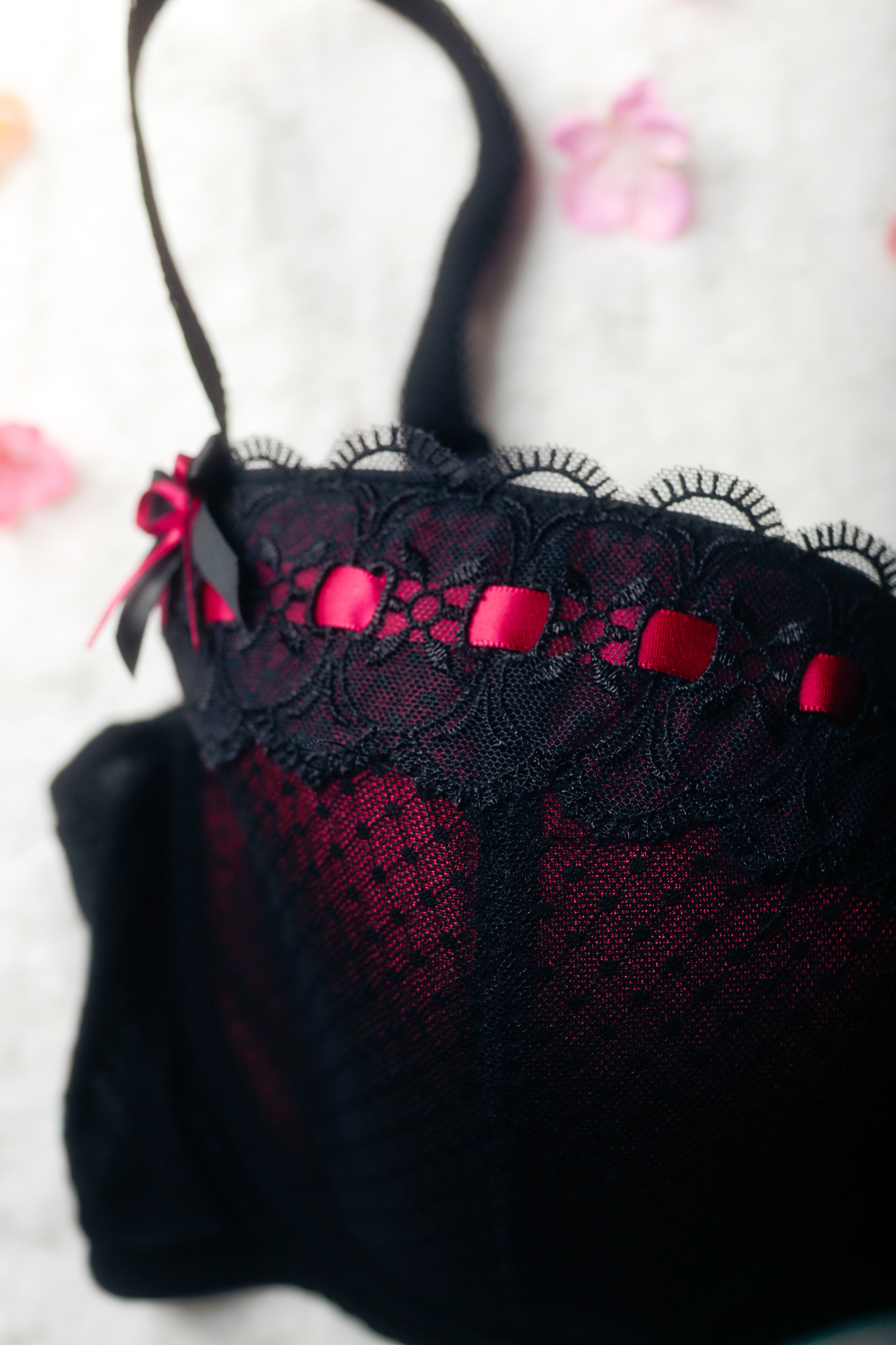 Curvy Kate 38FF Tease Padded Balcony Burlesque Balconette Underwire Bra Black