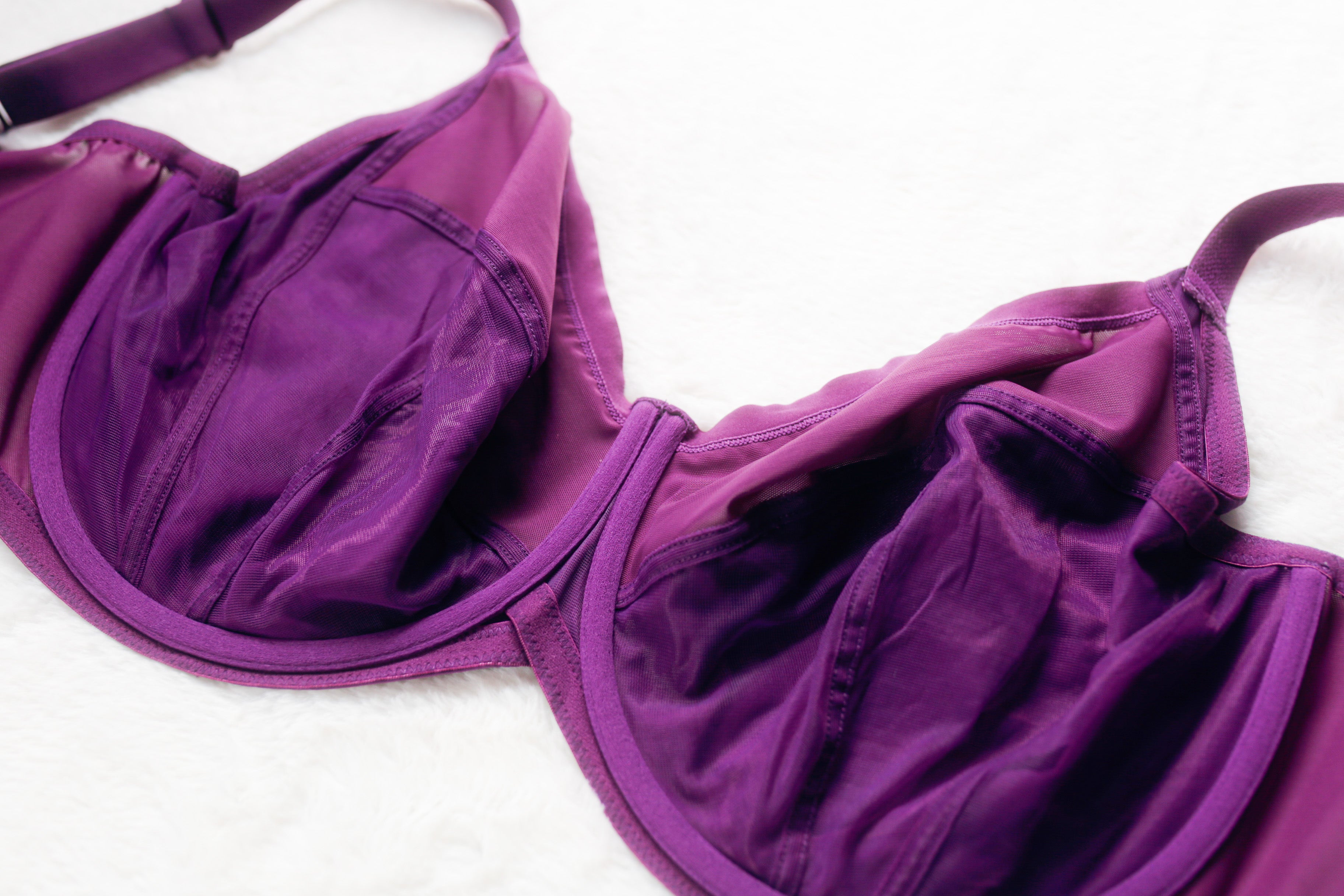 Curvy Kate US 36M UK 36J Wonderfully Full Cup Unlined Underwire Bra Purple
