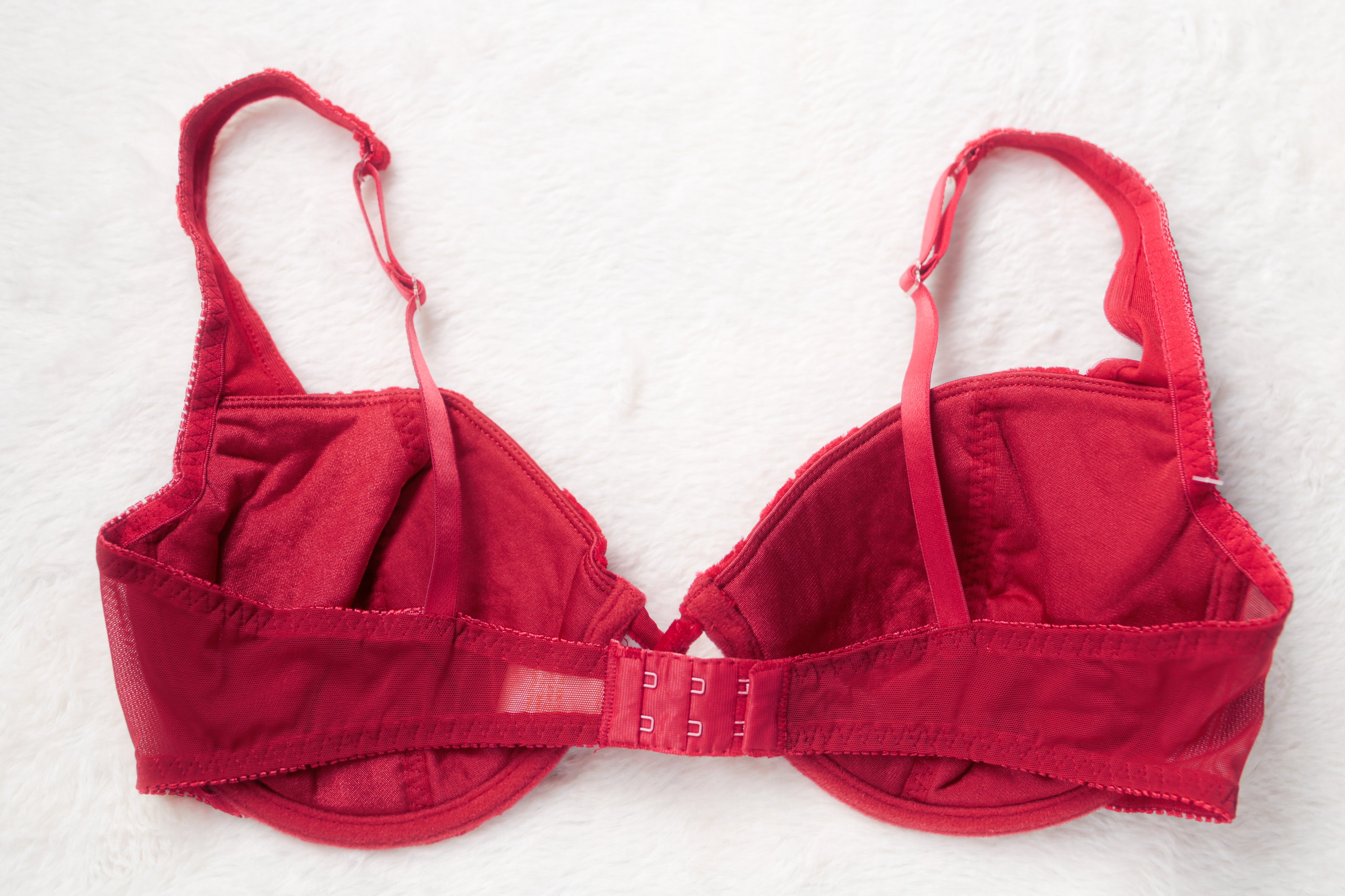 Biatta 36C Vintage Red Crushed Velvet Retro Underwire Bra NEW