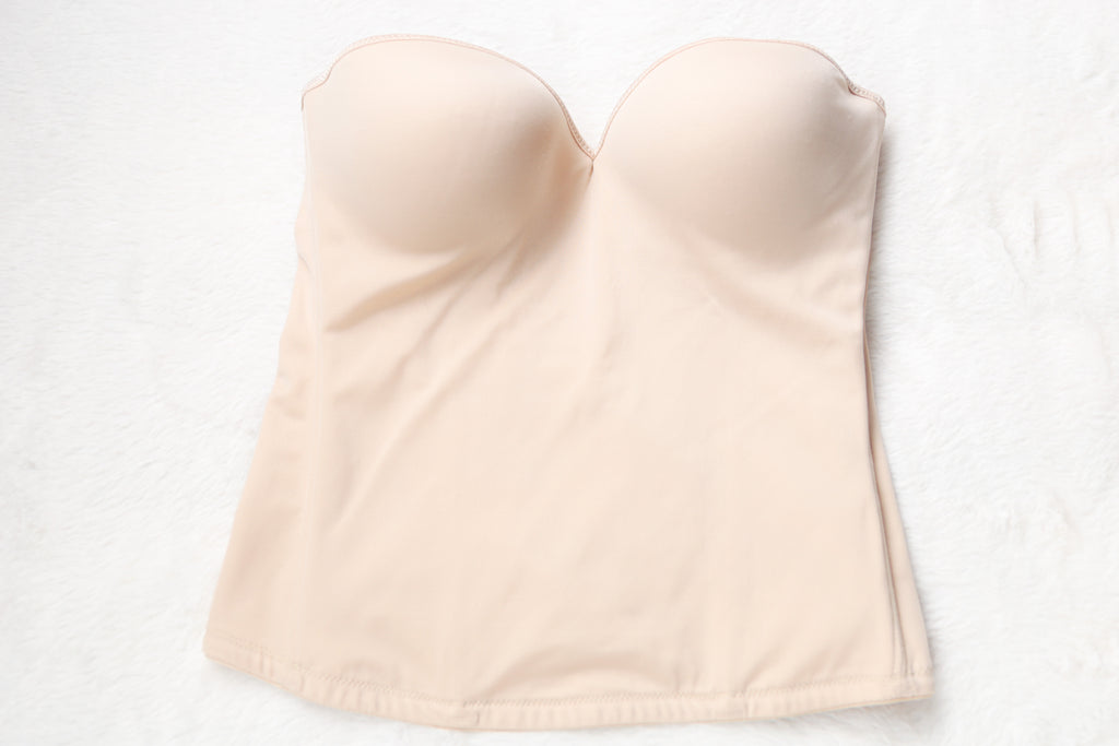 Dr. Robert Rey Instant Shape 30D Bustier Corset Boned Bra Beige Nude