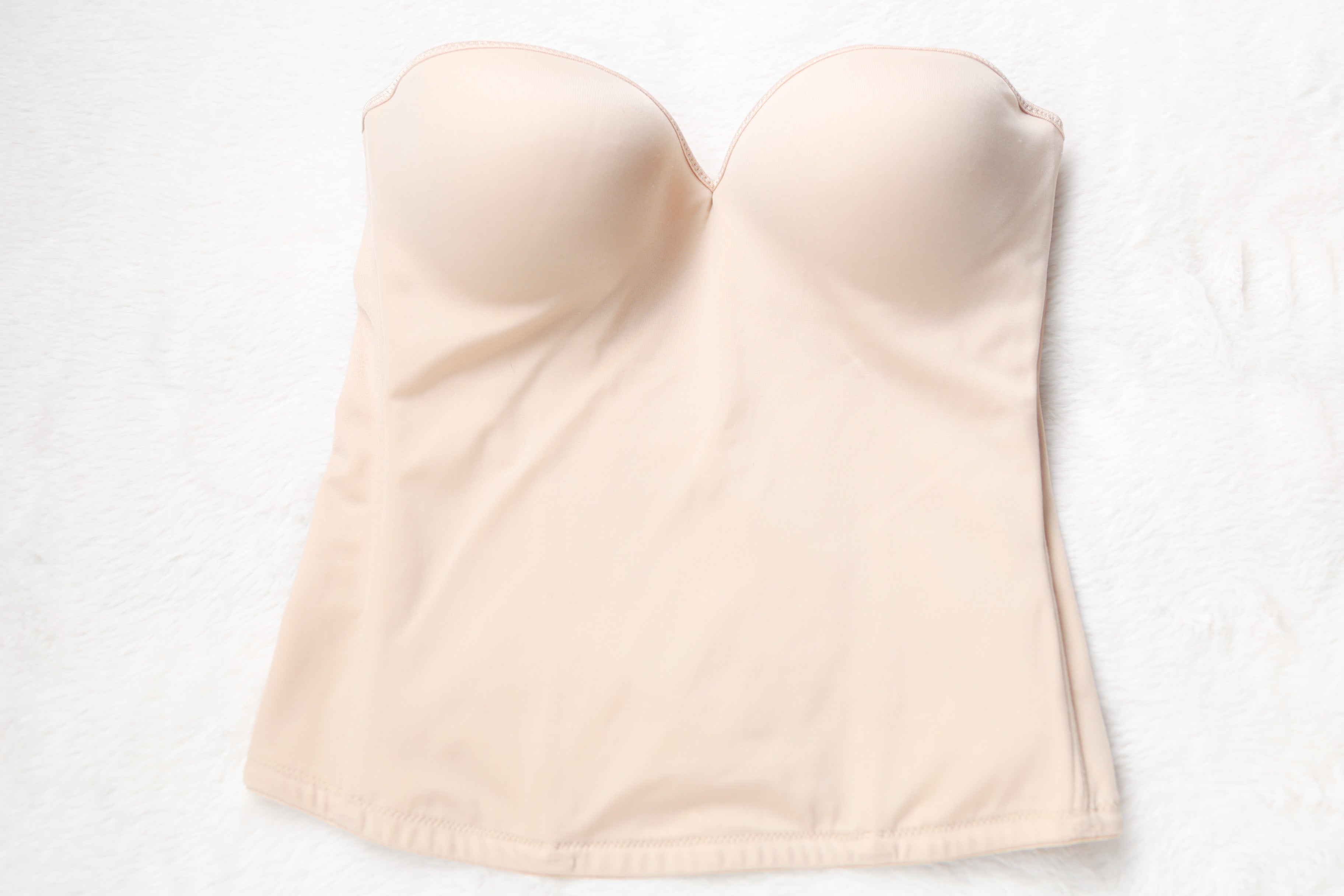 Dr. Robert Rey Instant Shape 30D Bustier Corset Boned Bra Beige Nude