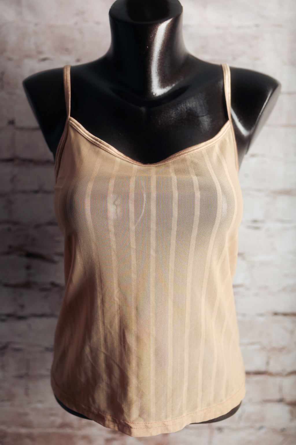 Warner's Vintage Naked Truth Sheer Mesh Breathable Cami Medium