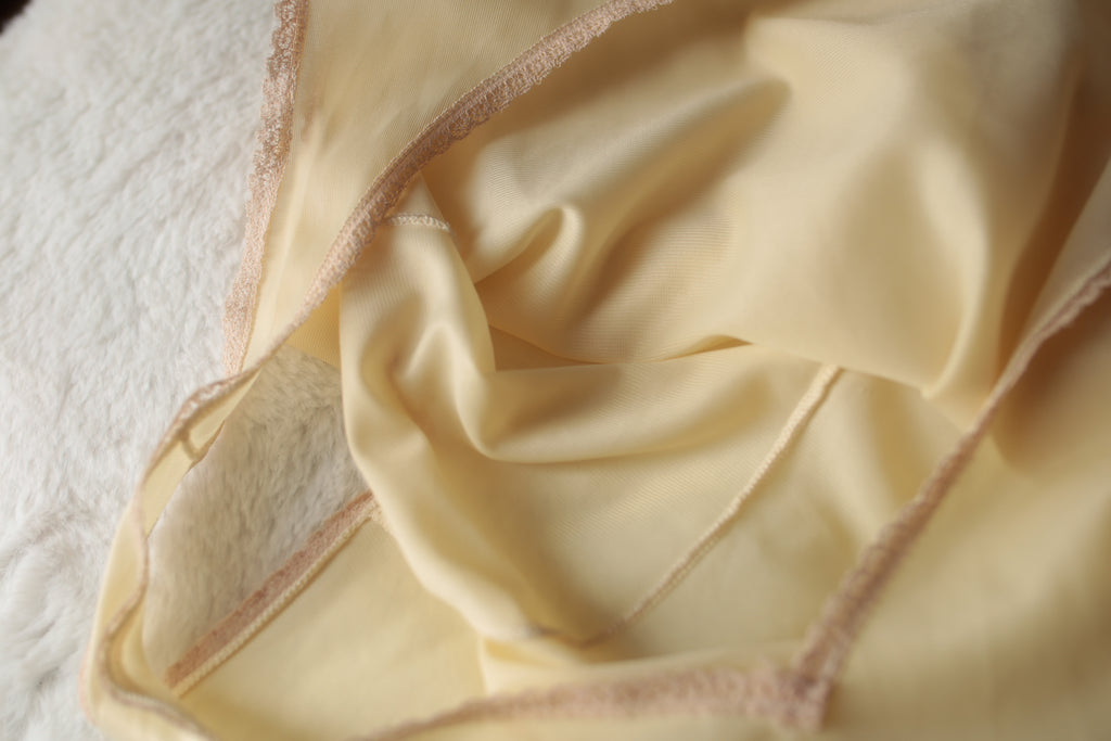 Vintage Sheer Satin Camisole Lingerie Small Ivory