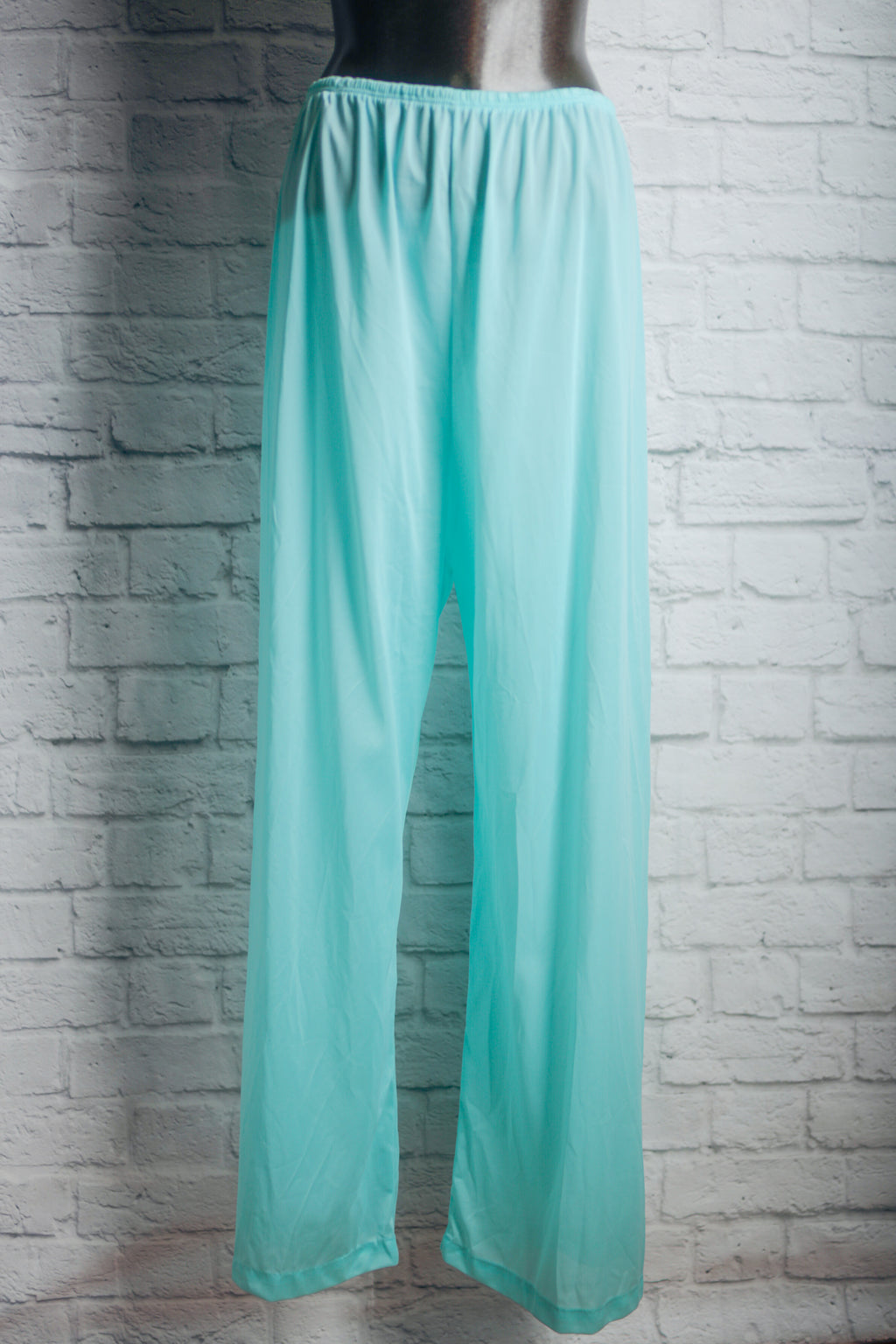 Henson Kickernick Vintage Sheer Satin Elastic Sleep Pajama Pants Size 40 Large