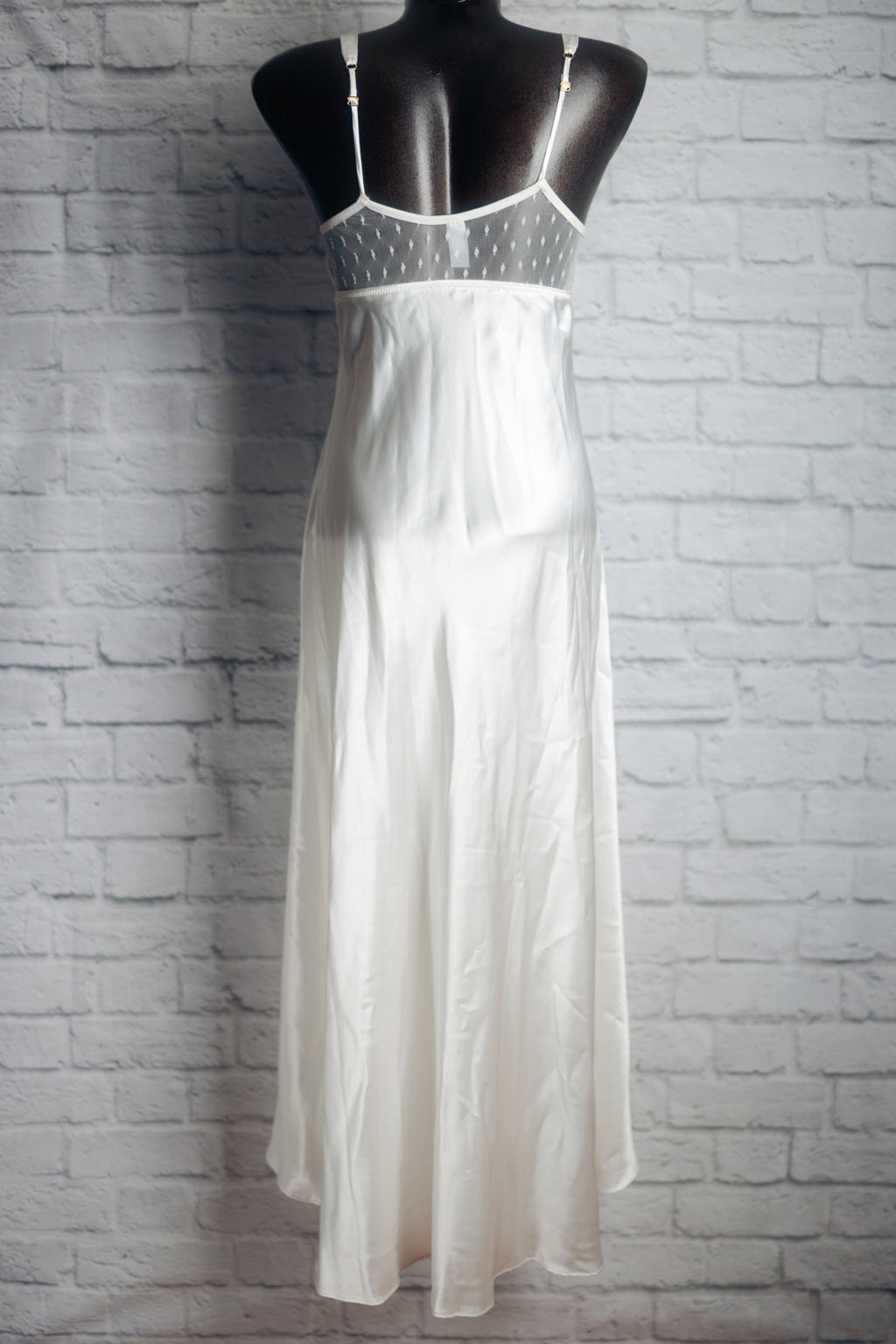 Flora Nikrooz Stella Charmeuse Long Nightgown Small NEW