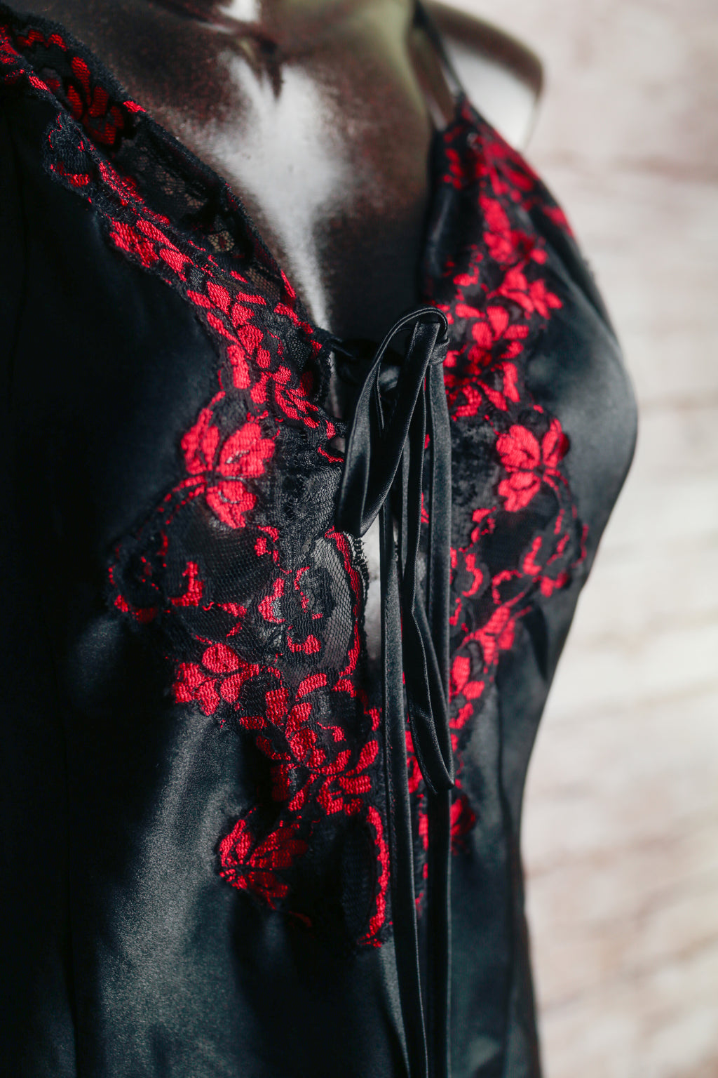 Frederick's of Hollywood Lace-up Chemise Babydoll Lingerie Medium